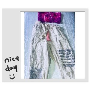 Lino Summer Sparkle Pants